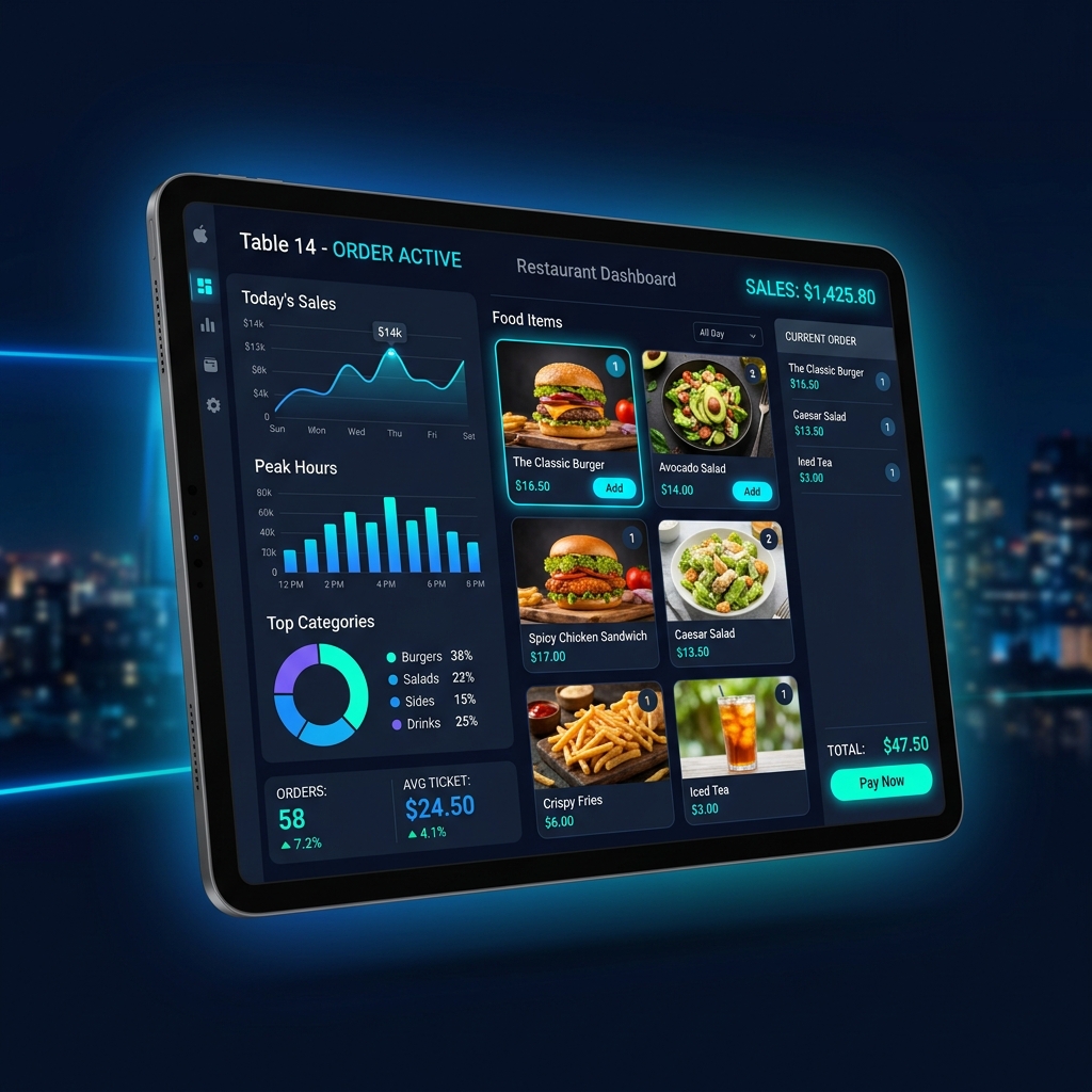 RestoHub Dashboard Mockup